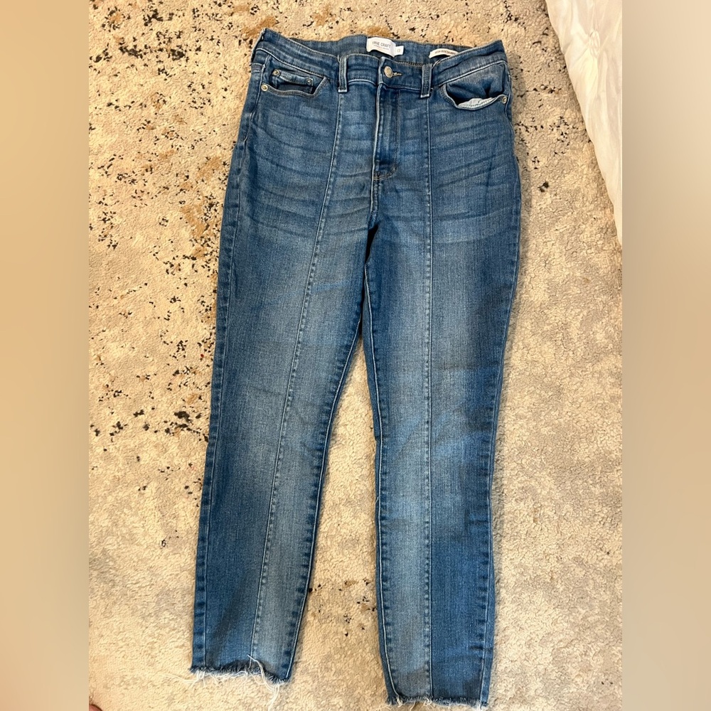 Women's Blue‎ Jeans True Craft size 13 High Rise Skinny Junior